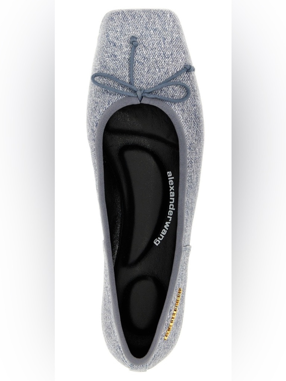 Alexander Wang Blue Billie Trompe-L'oeil Ballerina Flats